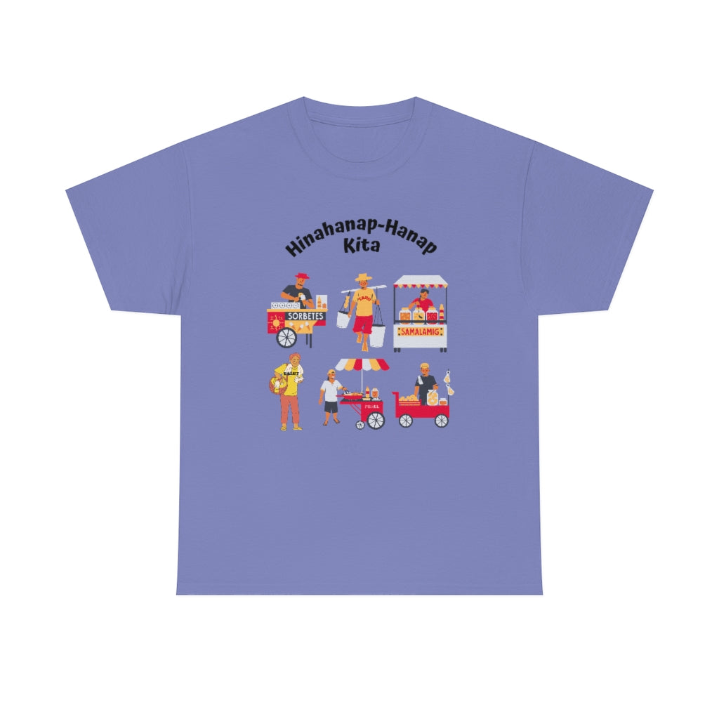 Philippines Hinahanap-hanap Kita Street Foods Unisex Heavy Cotton Shirt (LIght Colors)