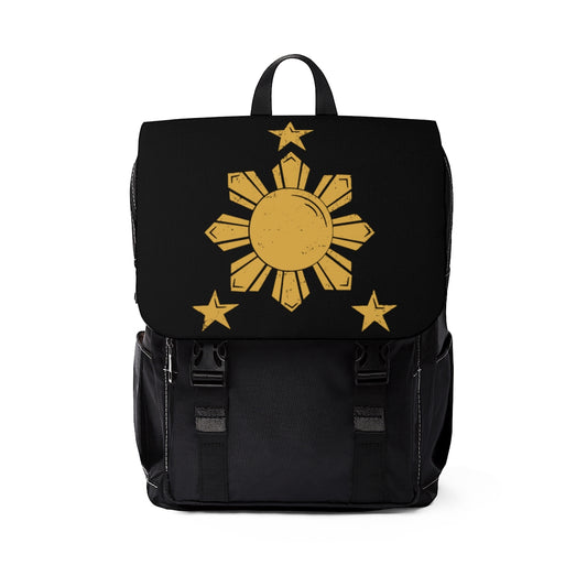 Personalized Philippines Filipino Sun & Stars Unisex Casual Shoulder Backpack