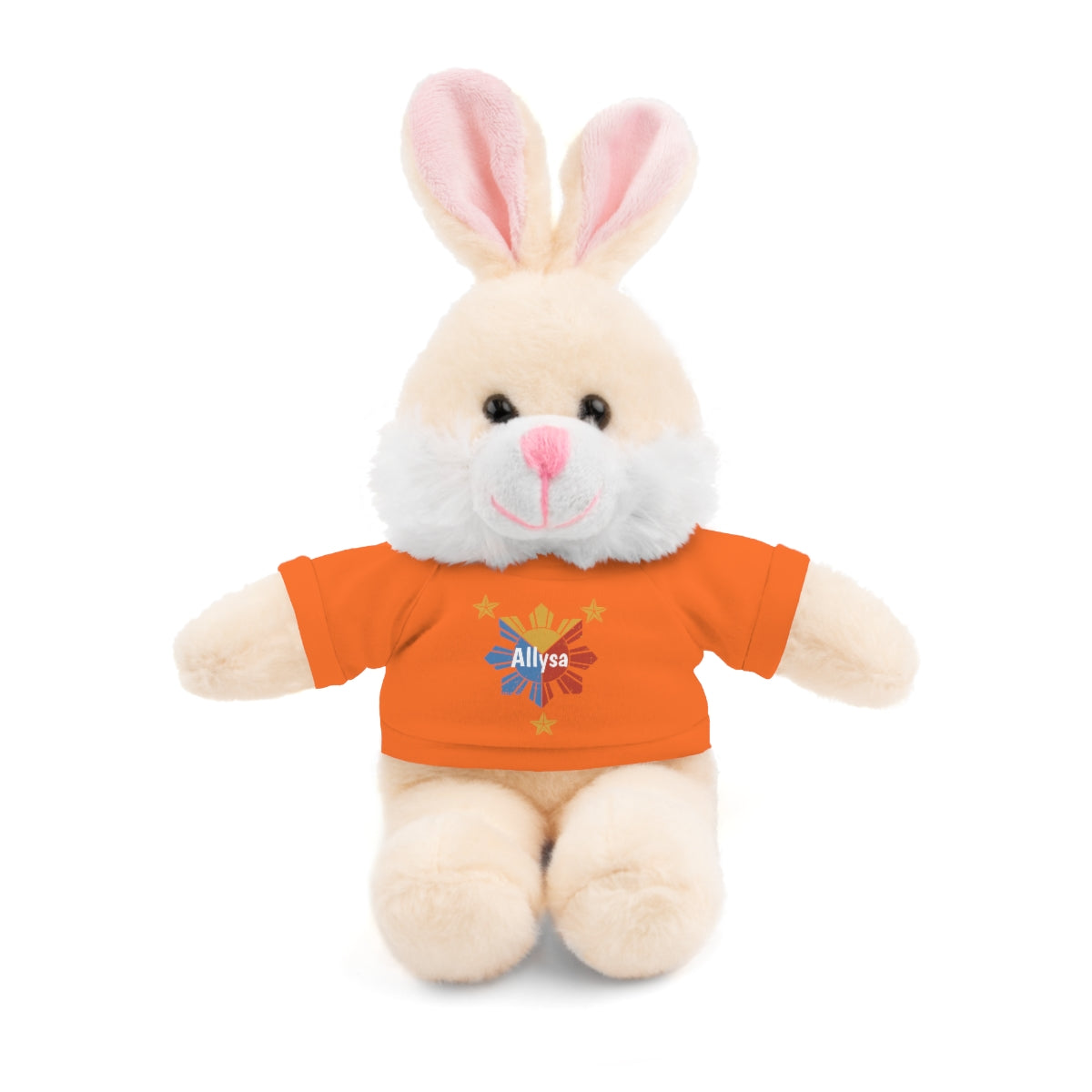 Personalized Filipino Stuffed Animal Toy with Tee | Philippine Star and Sun | Gift for kids and adults | Holiday Gifting idea