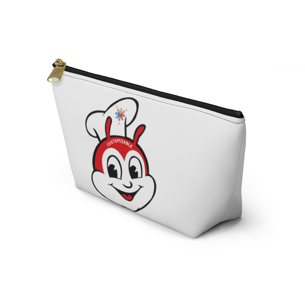 Personalized Philippines Filipino Jollibee Accessory Pouch w T-bottom |Jollibee pencil pen pouch.