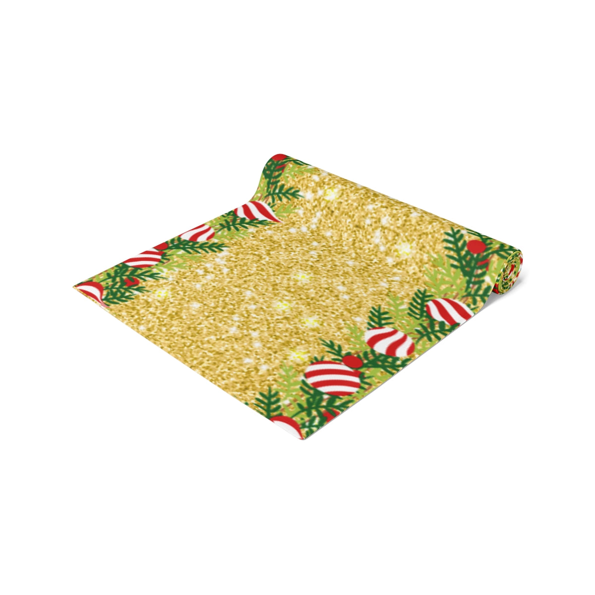 Philippines Filipino Christmas Maligayang Pasko Gold themed Table Runner (Cotton, Poly)