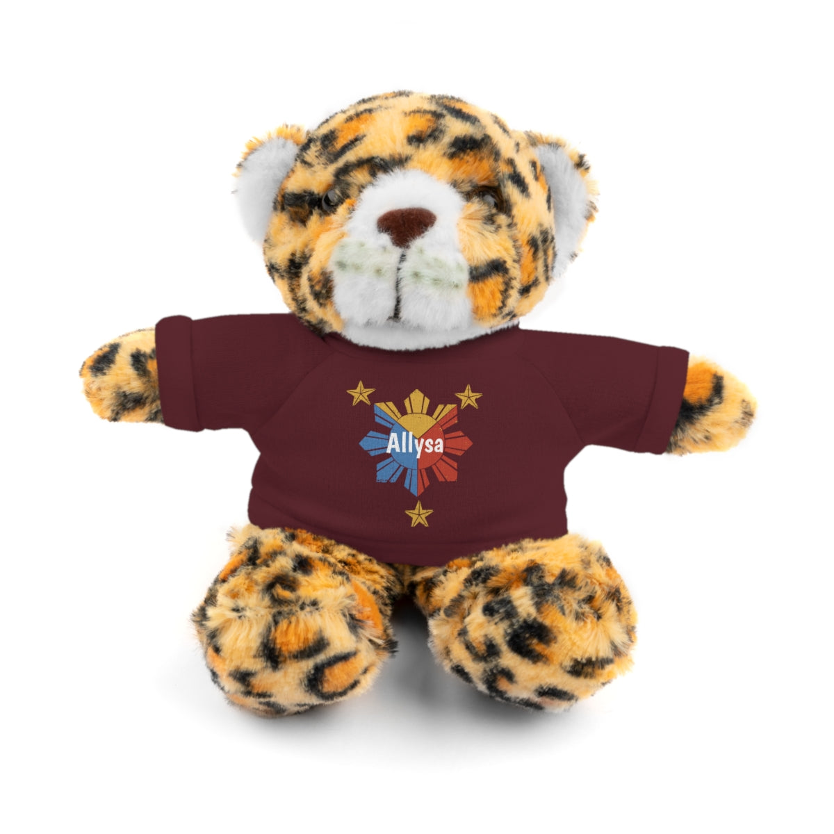 Personalized Filipino Stuffed Animal Toy with Tee | Philippine Star and Sun | Gift for kids and adults | Holiday Gifting idea