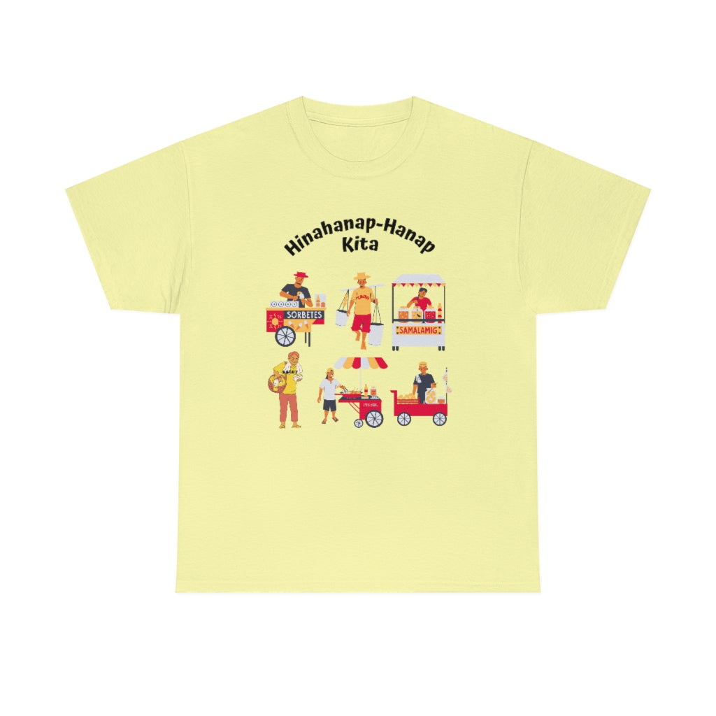 Philippines Hinahanap-hanap Kita Street Foods Unisex Heavy Cotton Shirt (LIght Colors)