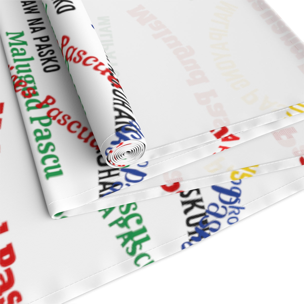 Philippines Filipino Christmas Greetings in different dialects themed Table Runner (Cotton, Poly)
