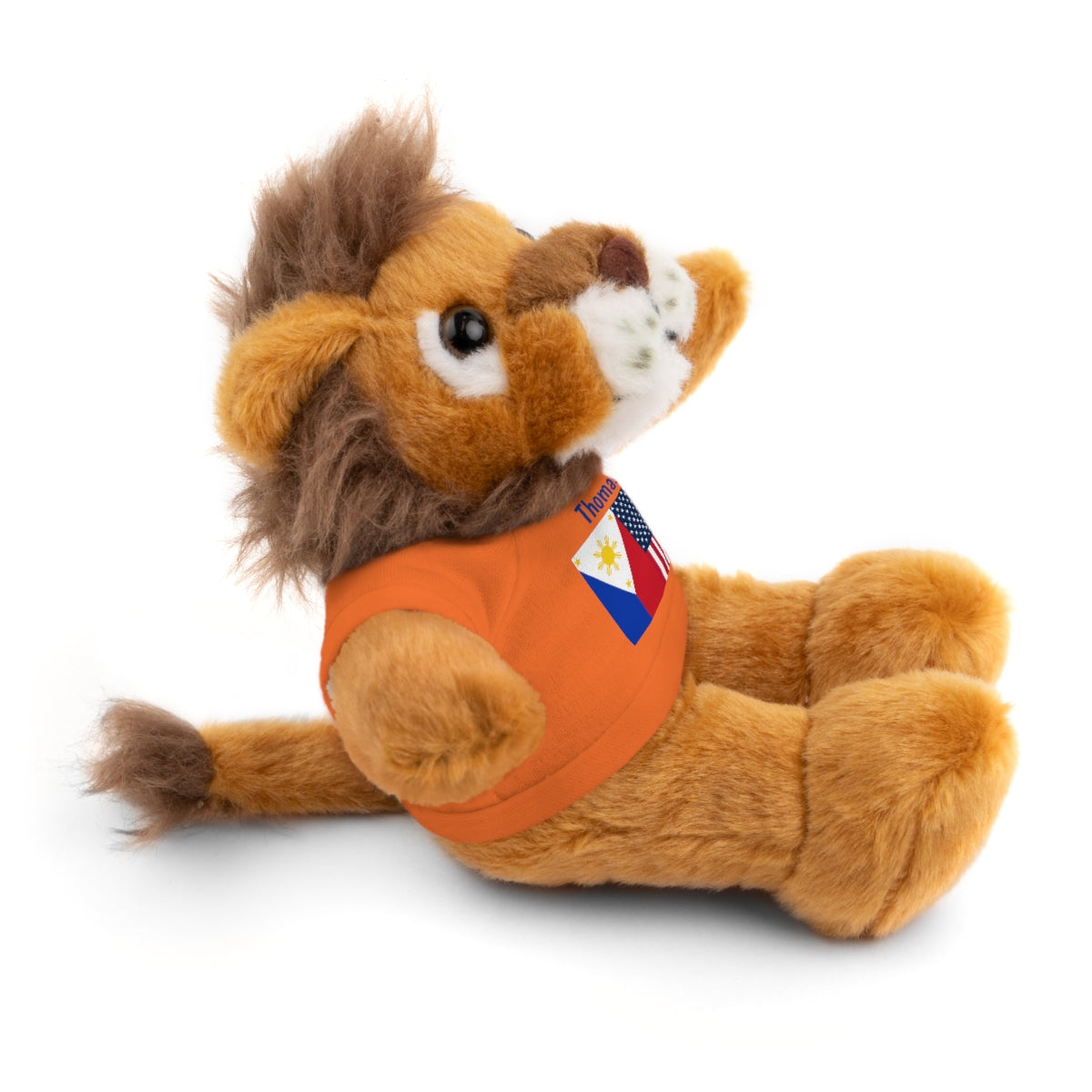 Personalized Filipino Stuffed Animal Toy with Tee | Philippines and USA Flag | Gift for kids and adults | Holiday Gifting
