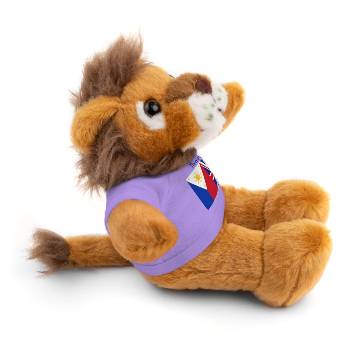 Personalized Filipino Stuffed Animal Toy with Tee | Philippines & UK Flag | Gift for kids and adults | Holiday Gifting idea