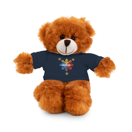 Personalized Filipino Stuffed Animal Toy with Tee | Philippine Star and Sun | Gift for kids and adults | Holiday Gifting idea