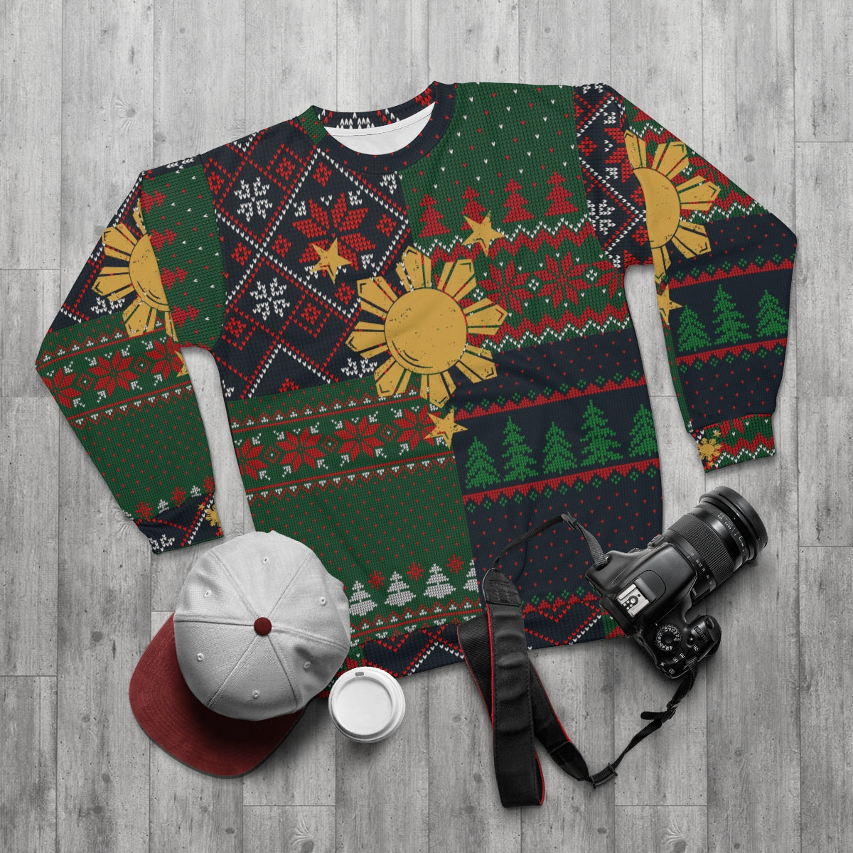Filipino Christmas Ugly Sweater| Classic Unisex Christmas Plaid sweater | Christmas sweater Pullover