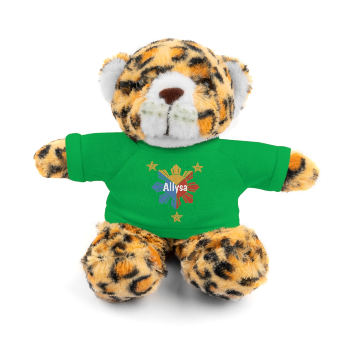Personalized Filipino Stuffed Animal Toy with Tee | Philippine Star and Sun | Gift for kids and adults | Holiday Gifting idea