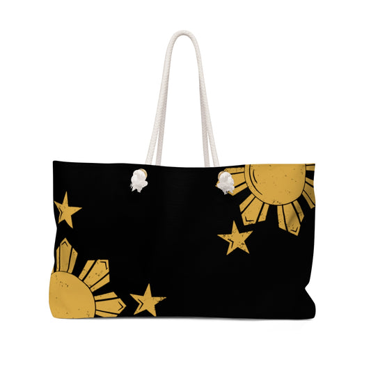 Philippine Sun & Stars Weekender Bag | Philippines Sun and star summer vacation. beach bag, Gift for Filpinos, Pinoys bag.