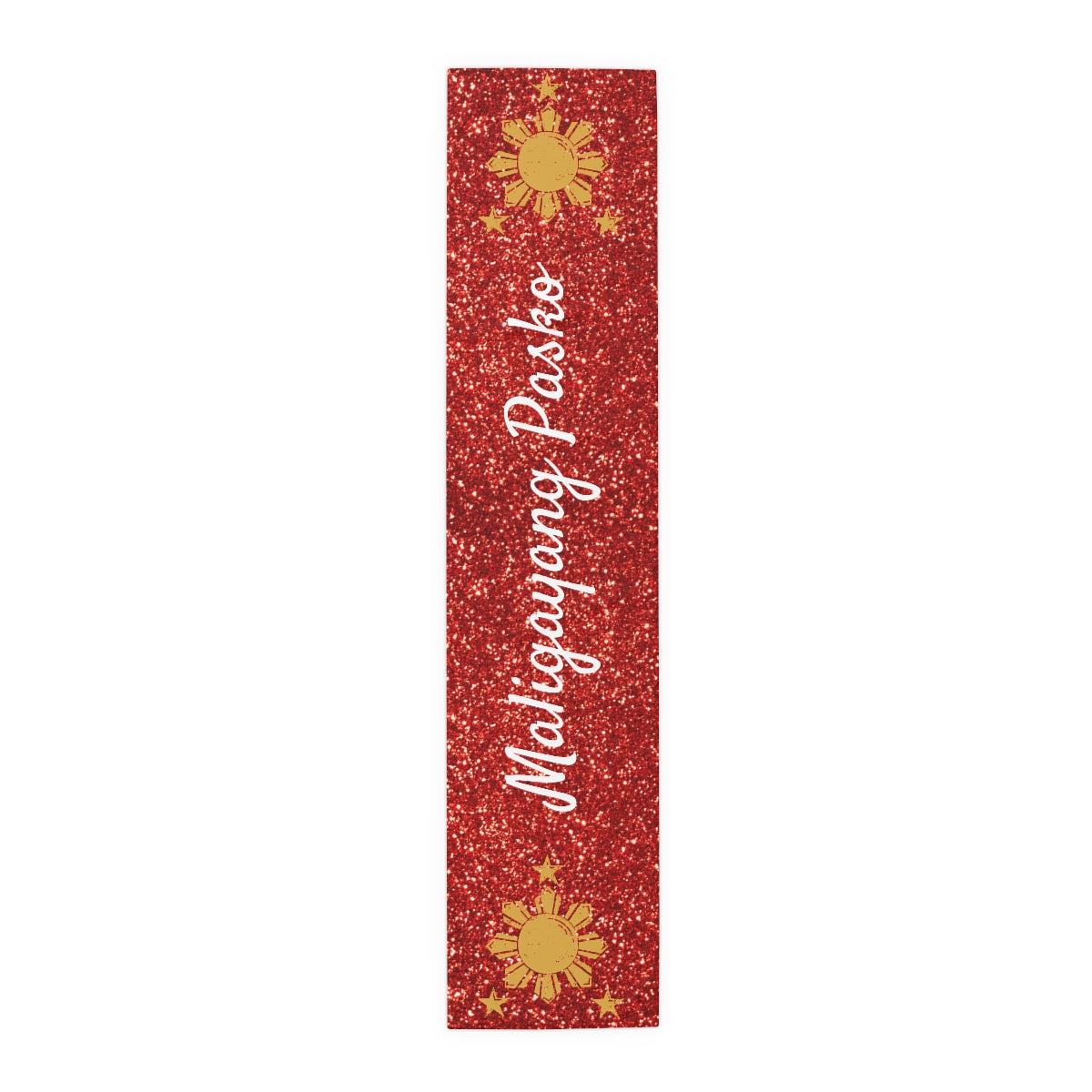 Philippines Filipino Christmas Maligayang Pasko Sun and Star themed Table Runner (Cotton, Poly)
