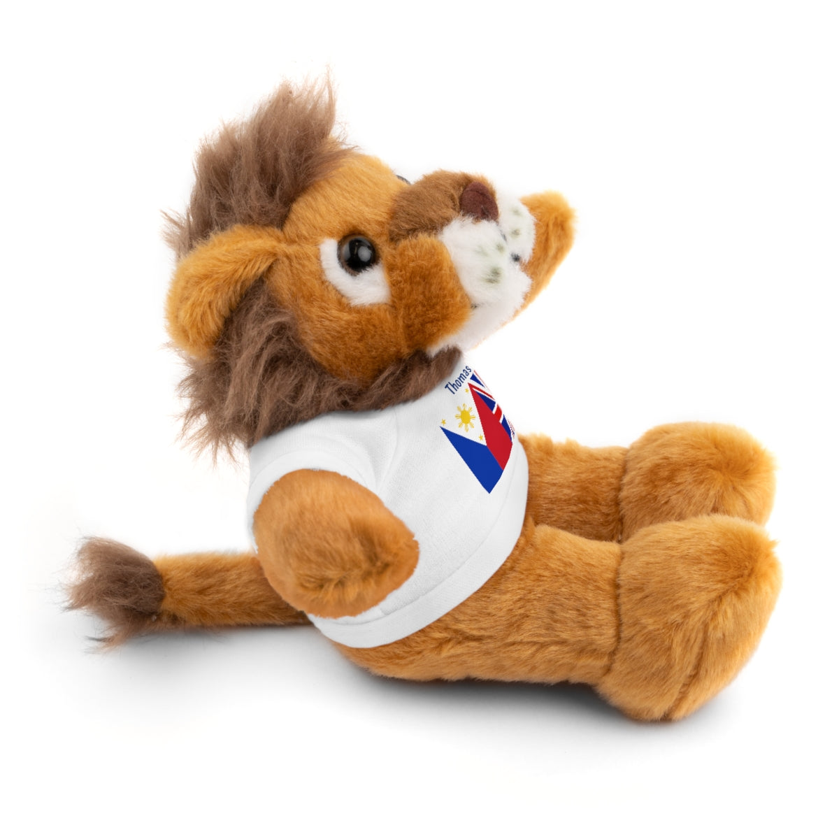 Personalized Filipino Stuffed Animal Toy with Tee | Philippines & UK Flag | Gift for kids and adults | Holiday Gifting idea