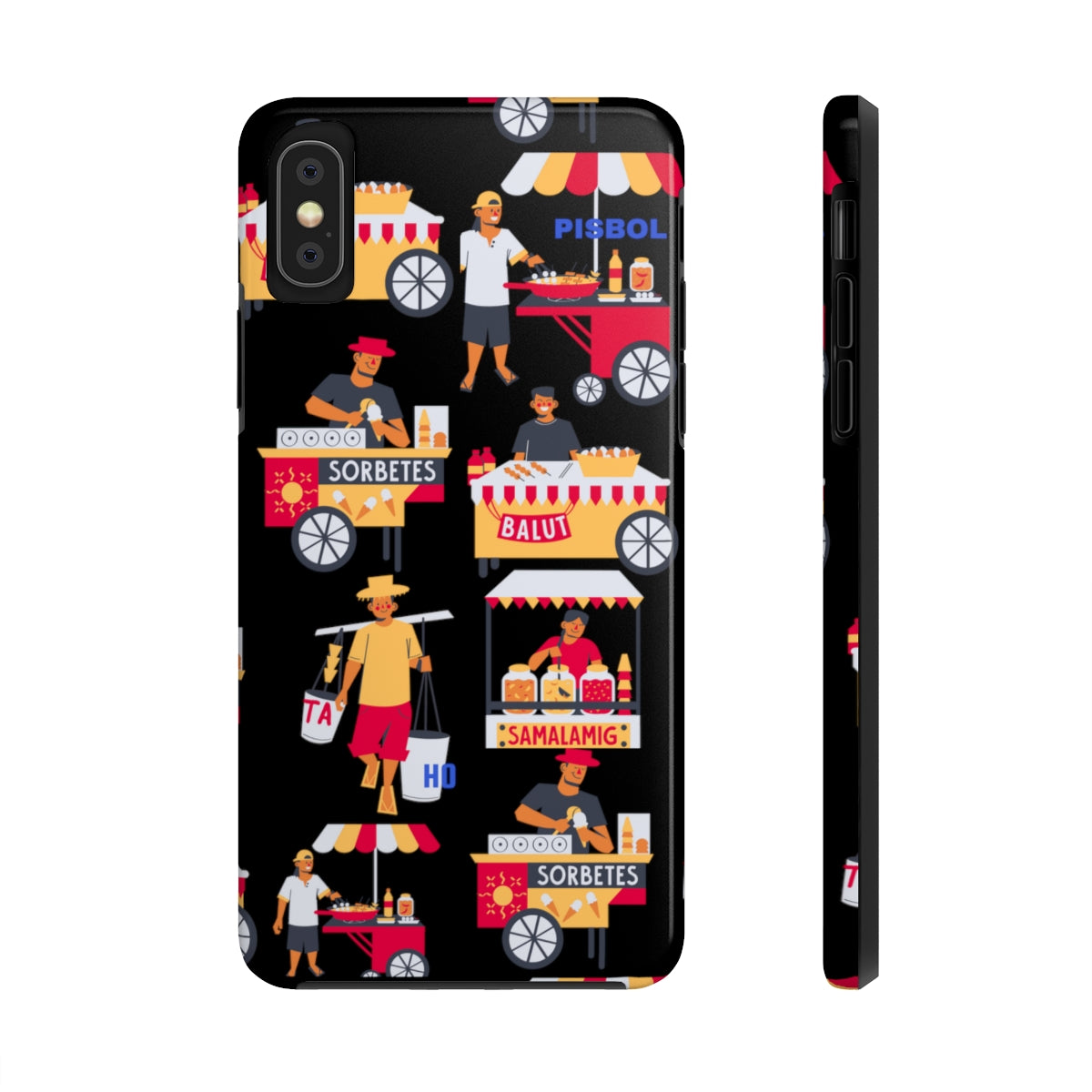 Philippine Street Food Theme Tough Phone Cases, Case-Mate, Unique phone Case | Filipino Gifting Idea | Stocking Stuffers