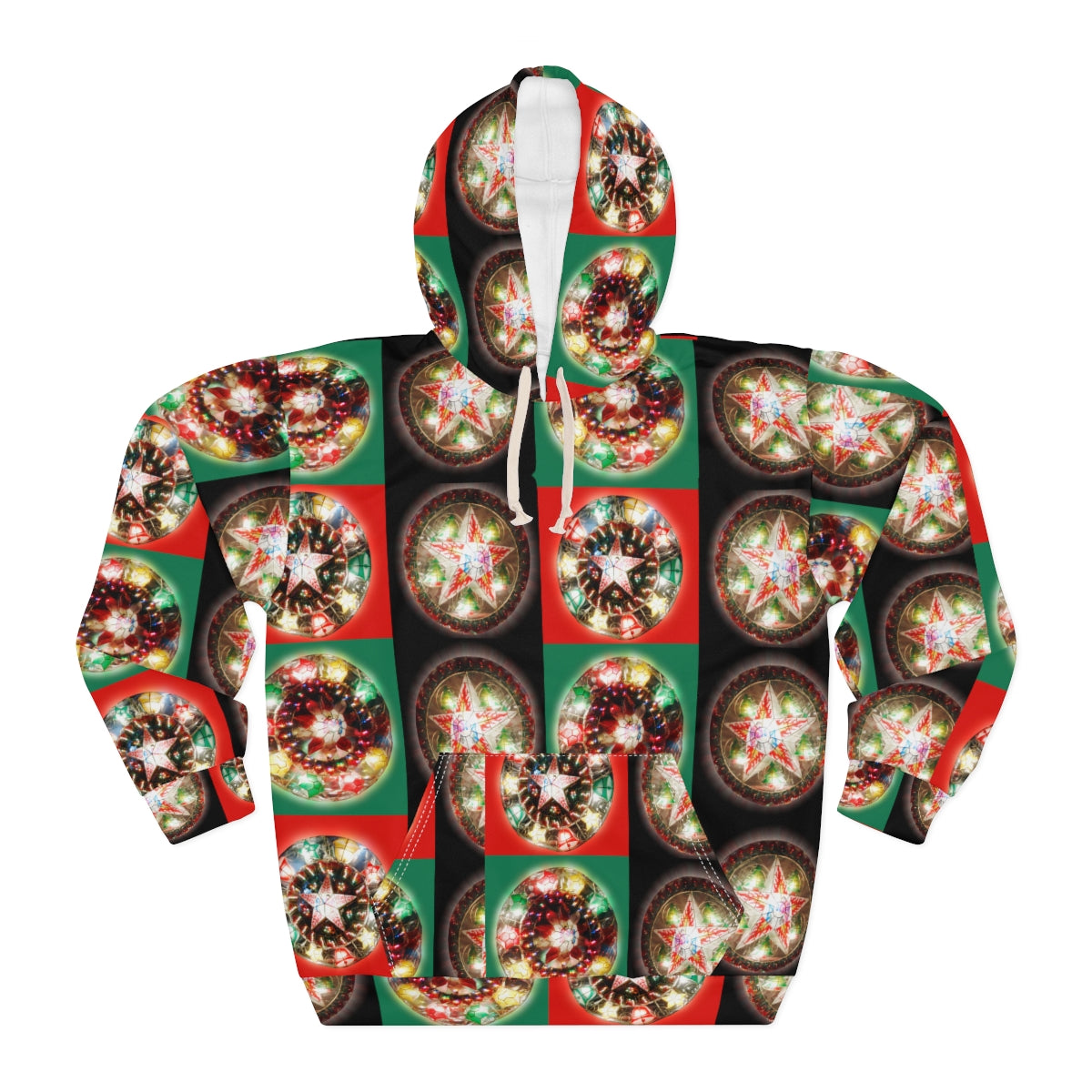 Christmas Ugly Sweater Unisex Pullover Hoodie | One of a kind Filipino Parol Christmas Ugly Sweater Hoodie