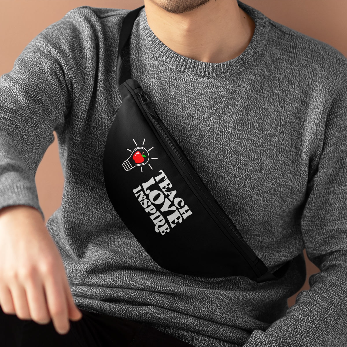 Teachers Fanny Pack| Teach love Inspire Travel Fanny Pack | Travel Fanny bag | Gift for teachers.