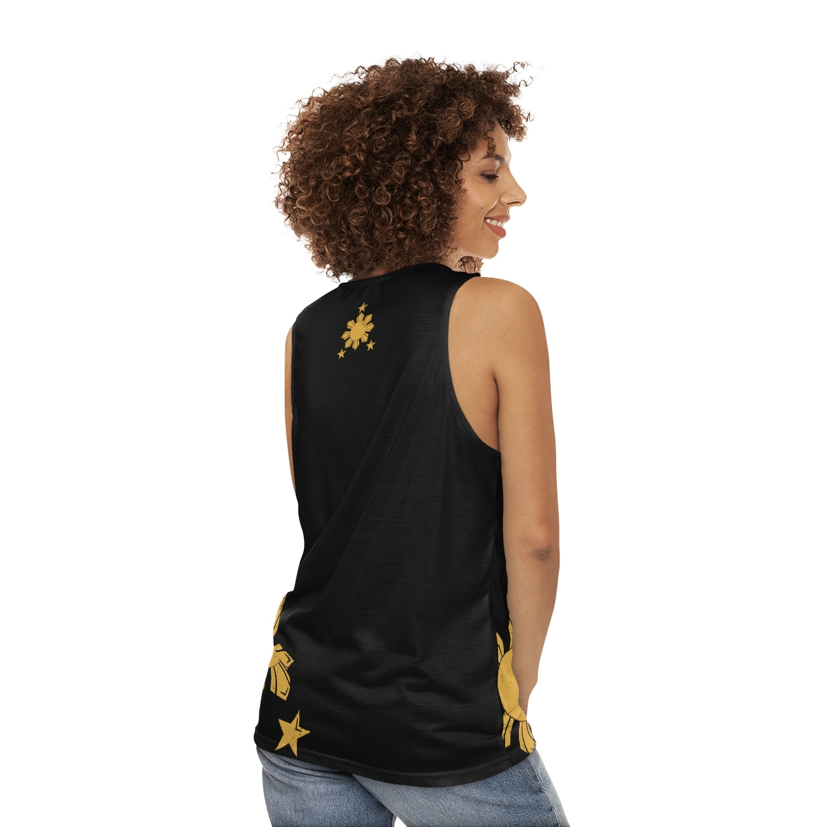 Philippines Sun and Star Unisex Tank Top | Filipino Summer Tank Top | Sun necklace theme