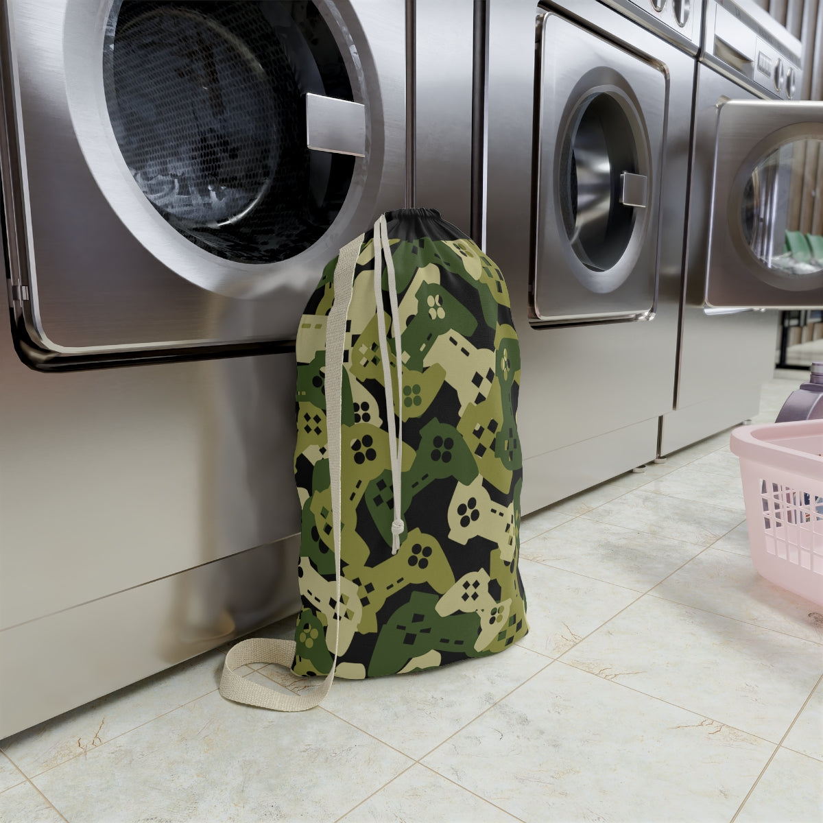 Personalized Funny Laundry bag | Gamers Camouflage College Dorm Laundry Bag | Unique Print Laundry bag , College Moving In Laundry bag