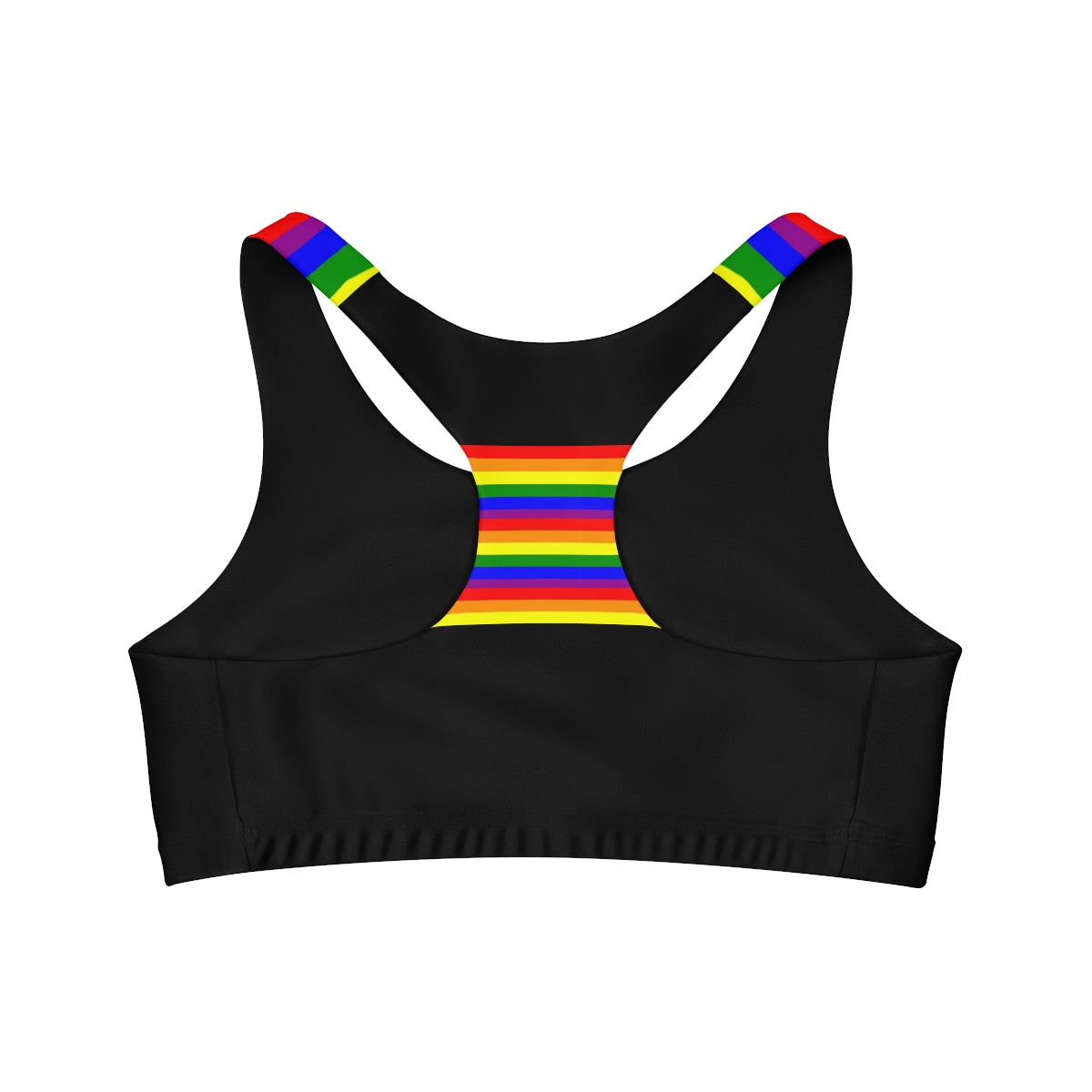 LGBT Pride Seamless Sports Bra | Rainbow Sports Bra | Gym Yoga Bra