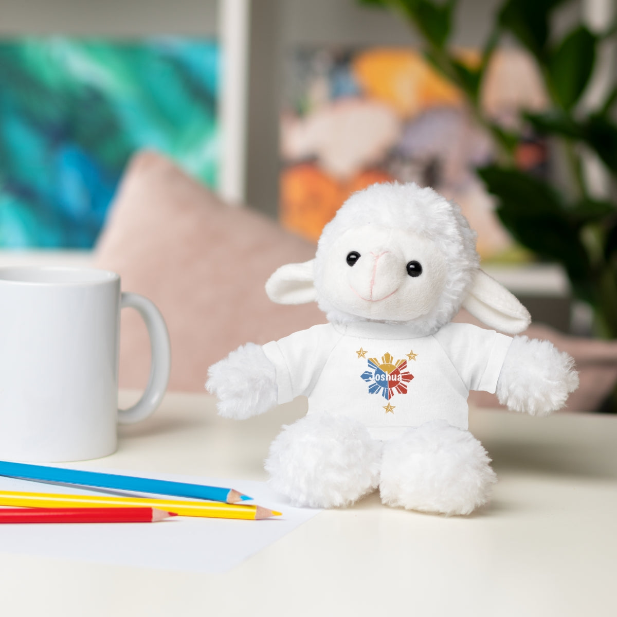 Personalized Filipino Stuffed Animal Toy with Tee | Philippine Star and Sun | Gift for kids and adults | Holiday Gifting idea