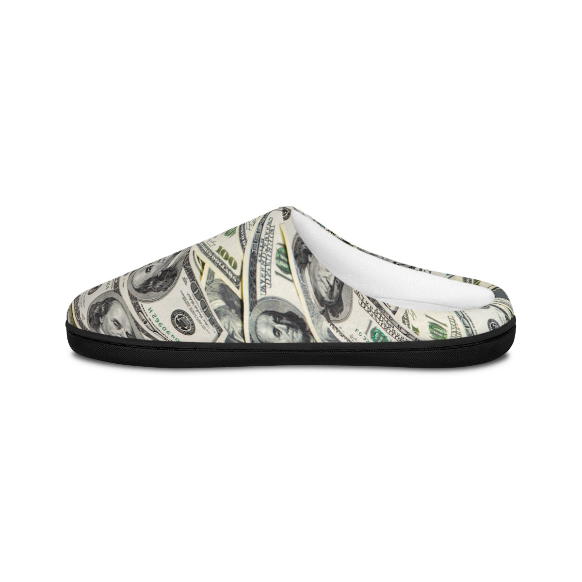 Funny Dollar Print Men | Women's Indoor Slippers | Warm Comfy home slippers | Funny Stocking stuffers | Holiday Birthday Gift Idea