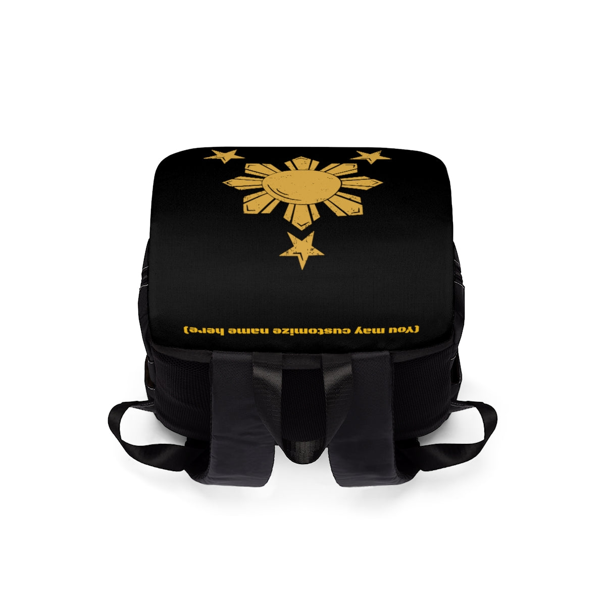 Personalized Philippines Filipino Sun & Stars Unisex Casual Shoulder Backpack