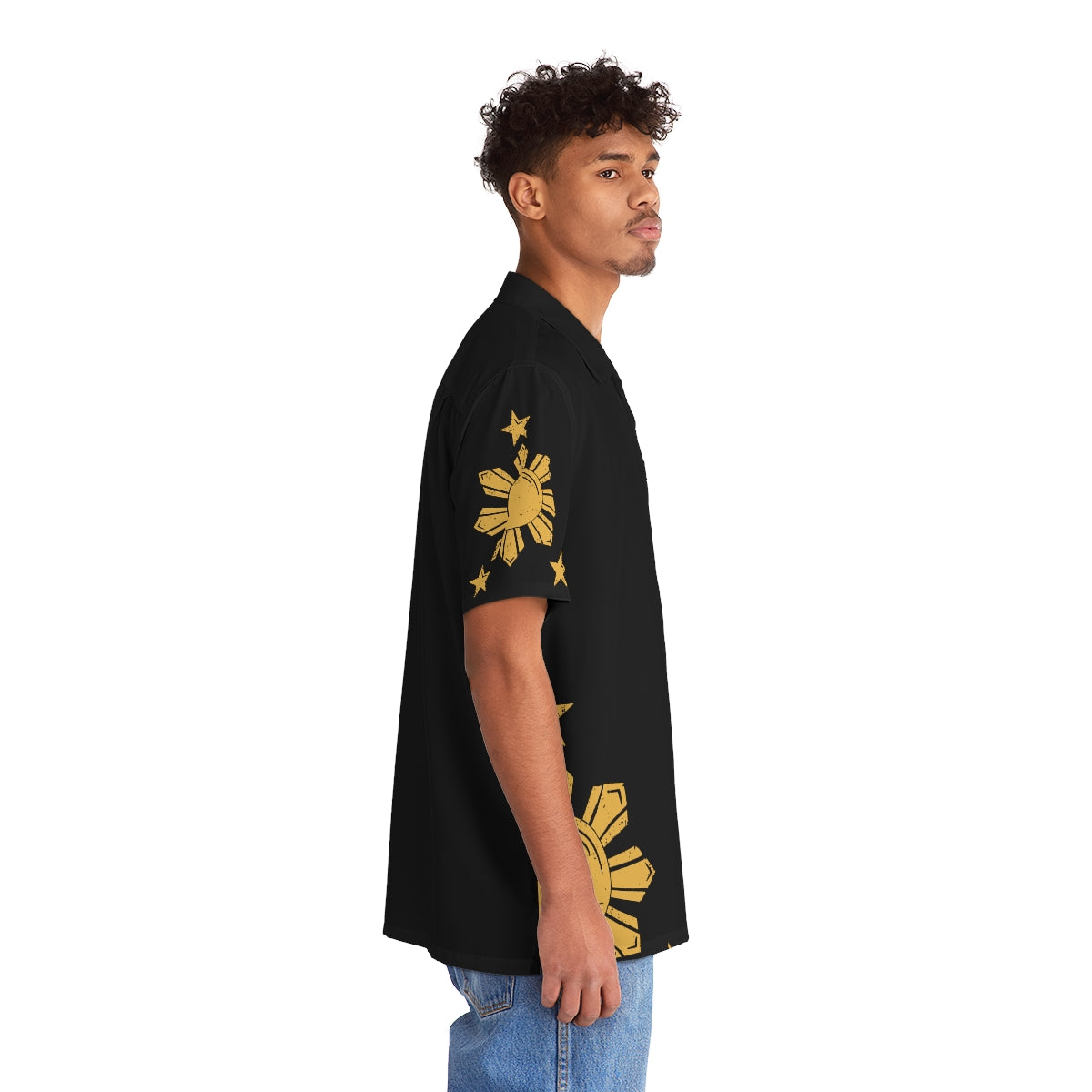 Philippine Stars Polo Shirts | Hawaiian Polo shirts for filipino men | Fathers day / Graduation Birthday present for Filipinos.