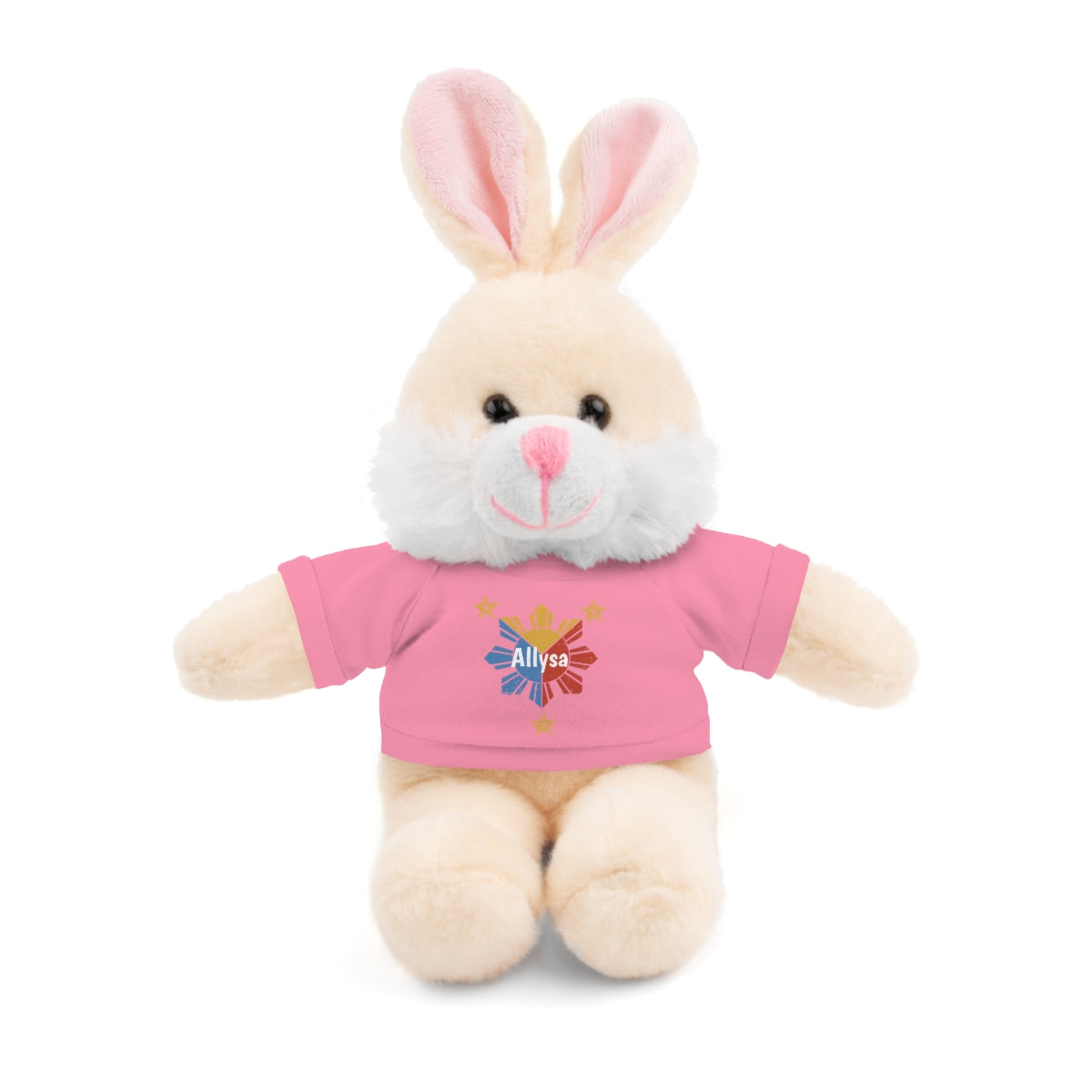 Personalized Filipino Stuffed Animal Toy with Tee | Philippine Star and Sun | Gift for kids and adults | Holiday Gifting idea