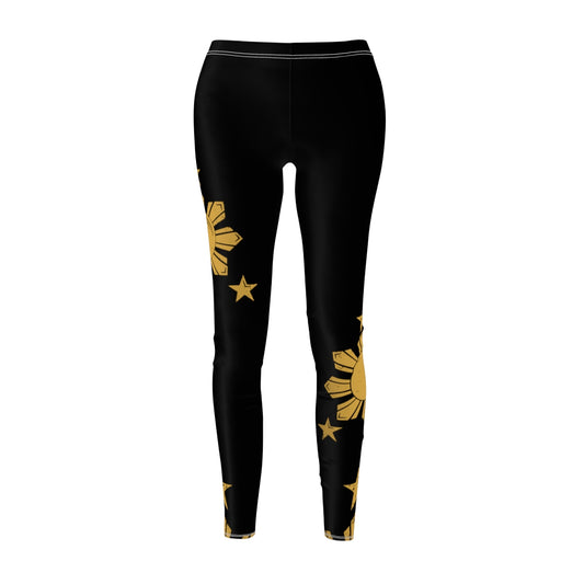 Philippines Filipino Sun and Star Casual Leggings | Filipino Outfit