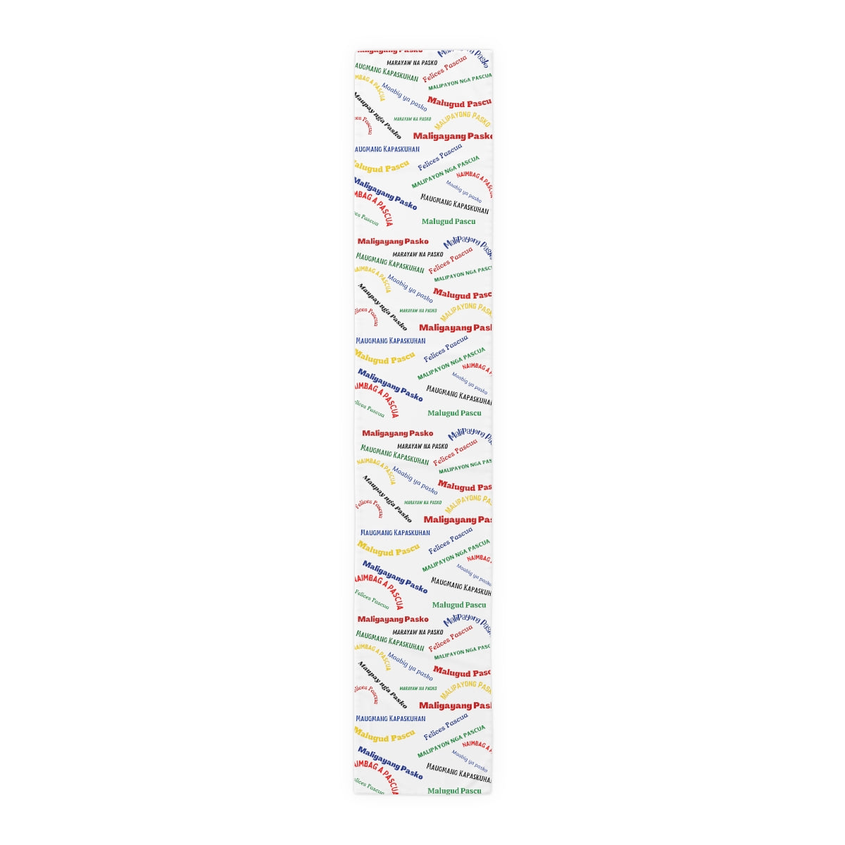 Philippines Filipino Christmas Greetings in different dialects themed Table Runner (Cotton, Poly)