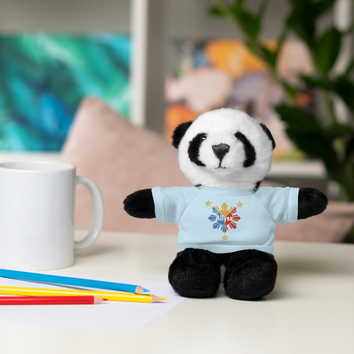 Personalized Filipino Stuffed Animal Toy with Tee | Philippine Star and Sun | Gift for kids and adults | Holiday Gifting idea