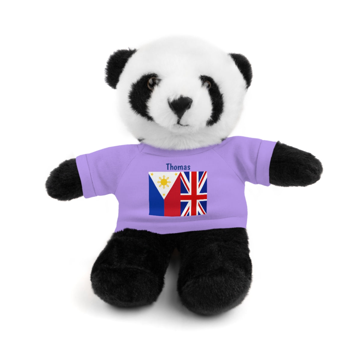 Personalized Filipino Stuffed Animal Toy with Tee | Philippines & UK Flag | Gift for kids and adults | Holiday Gifting idea