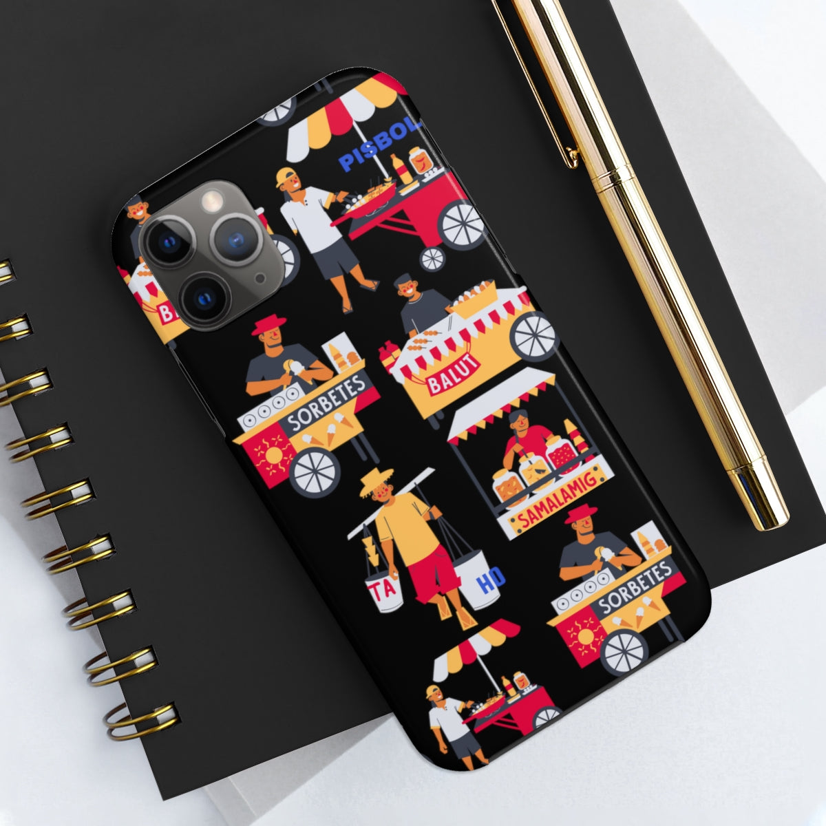 Philippine Street Food Theme Tough Phone Cases, Case-Mate, Unique phone Case | Filipino Gifting Idea | Stocking Stuffers