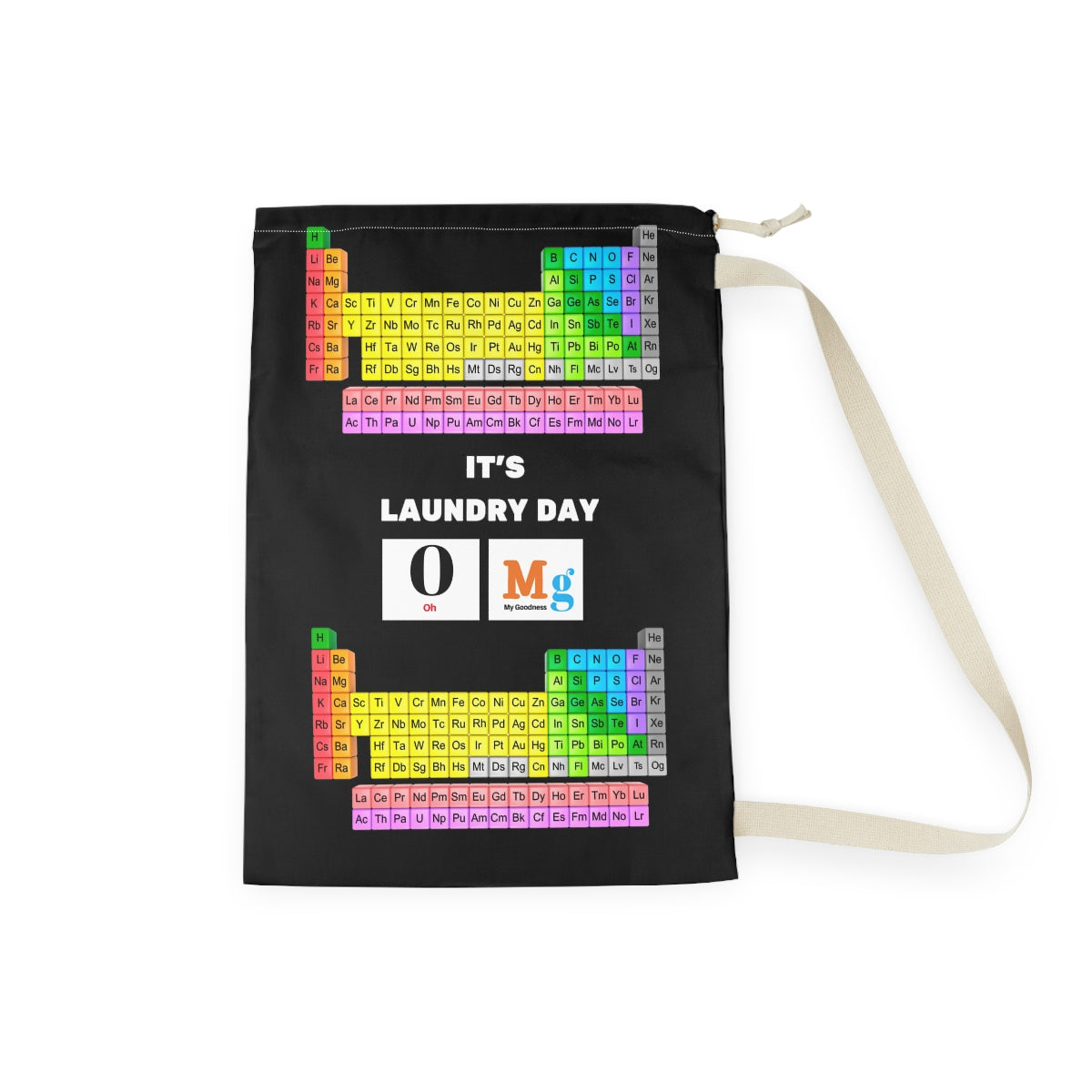 Funny College Dorm Laundry Bag | Chemistry Periodic Table Laundry bag ,