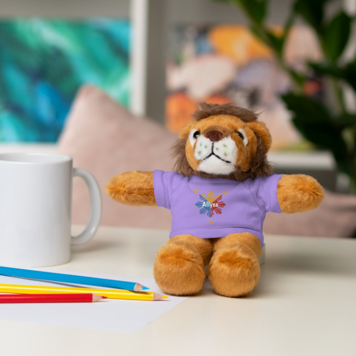 Personalized Filipino Stuffed Animal Toy with Tee | Philippine Star and Sun | Gift for kids and adults | Holiday Gifting idea