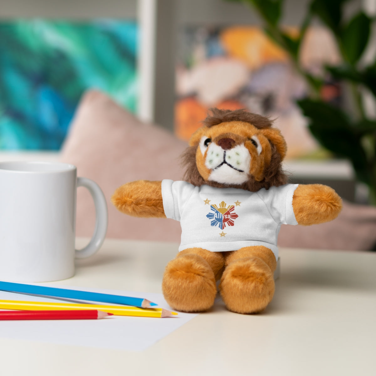 Personalized Filipino Stuffed Animal Toy with Tee | Philippine Star and Sun | Gift for kids and adults | Holiday Gifting idea