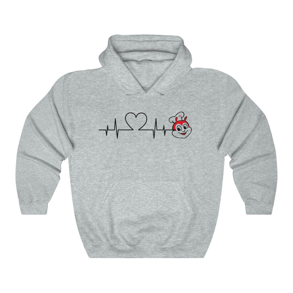 Jollibee Heartbeat Hoodie, Philippines Filipino Hoodie, Filipino Pullover, Filipino Gifting Idea