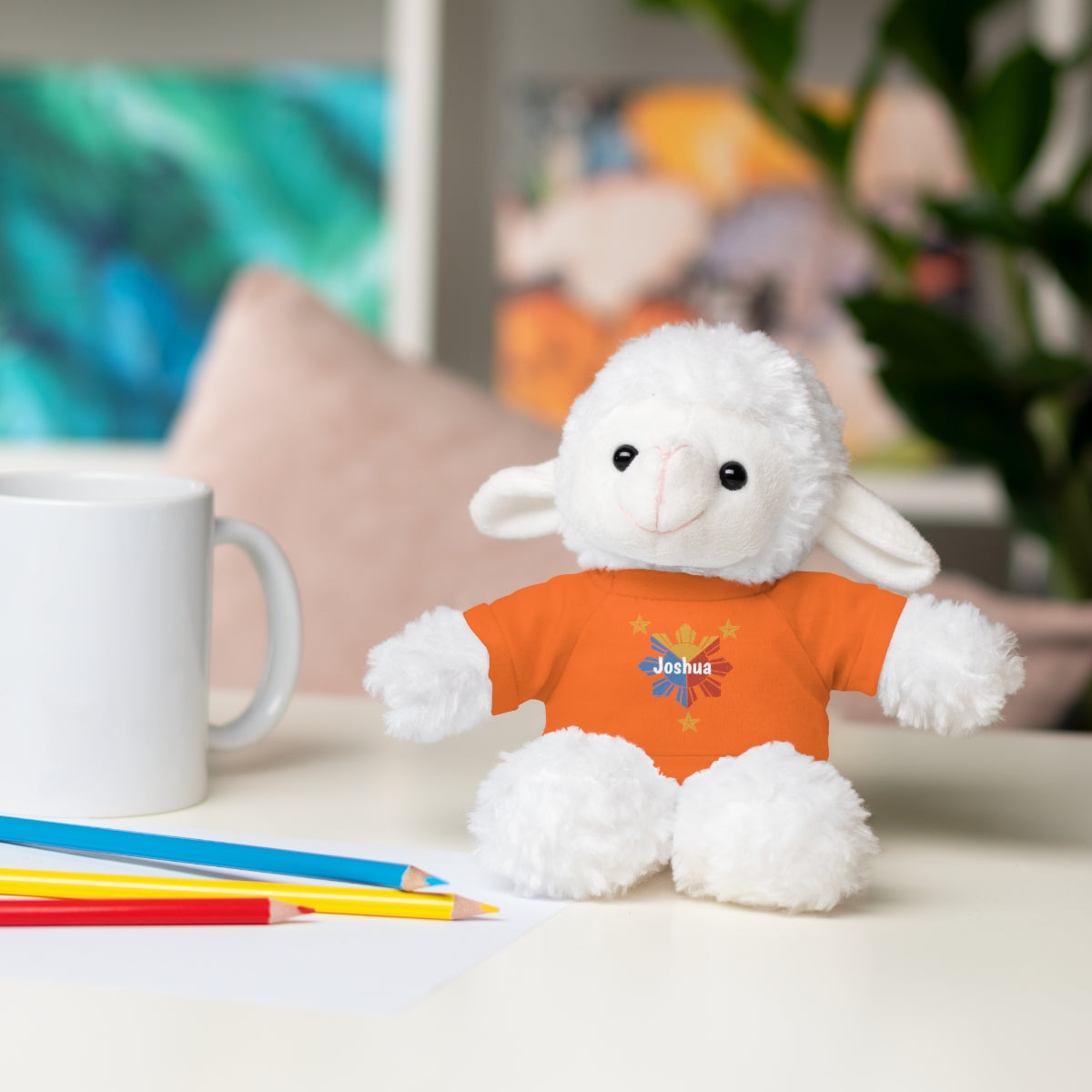 Personalized Filipino Stuffed Animal Toy with Tee | Philippine Star and Sun | Gift for kids and adults | Holiday Gifting idea