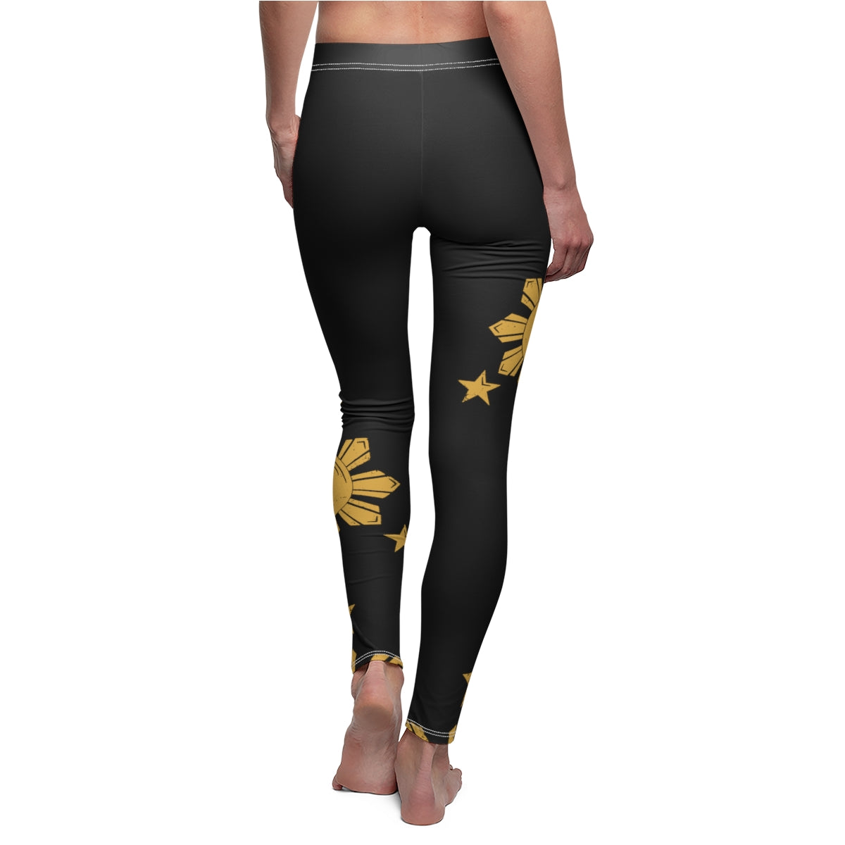 Philippines Filipino Sun and Star Casual Leggings | Filipino Outfit