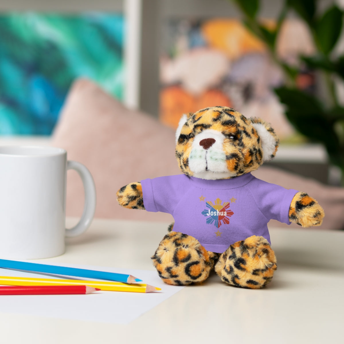 Personalized Filipino Stuffed Animal Toy with Tee | Philippine Star and Sun | Gift for kids and adults | Holiday Gifting idea