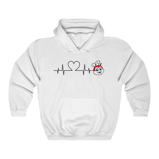 Jollibee Heartbeat Hoodie, Philippines Filipino Hoodie, Filipino Pullover, Filipino Gifting Idea