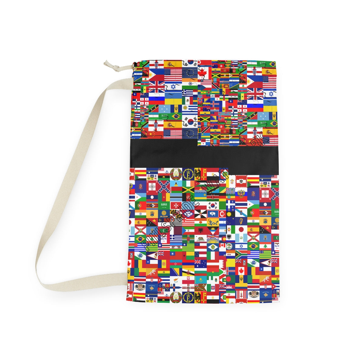 Personalized Flags of the World College Dorm Laundry Bag | Customizable Laundry bag ,