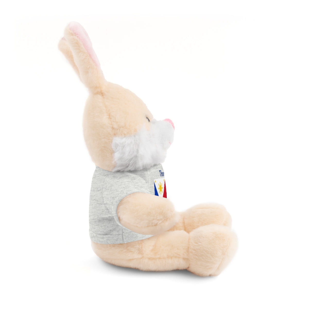 Personalized Filipino Stuffed Animal Toy with Tee | Philippines & UK Flag | Gift for kids and adults | Holiday Gifting idea