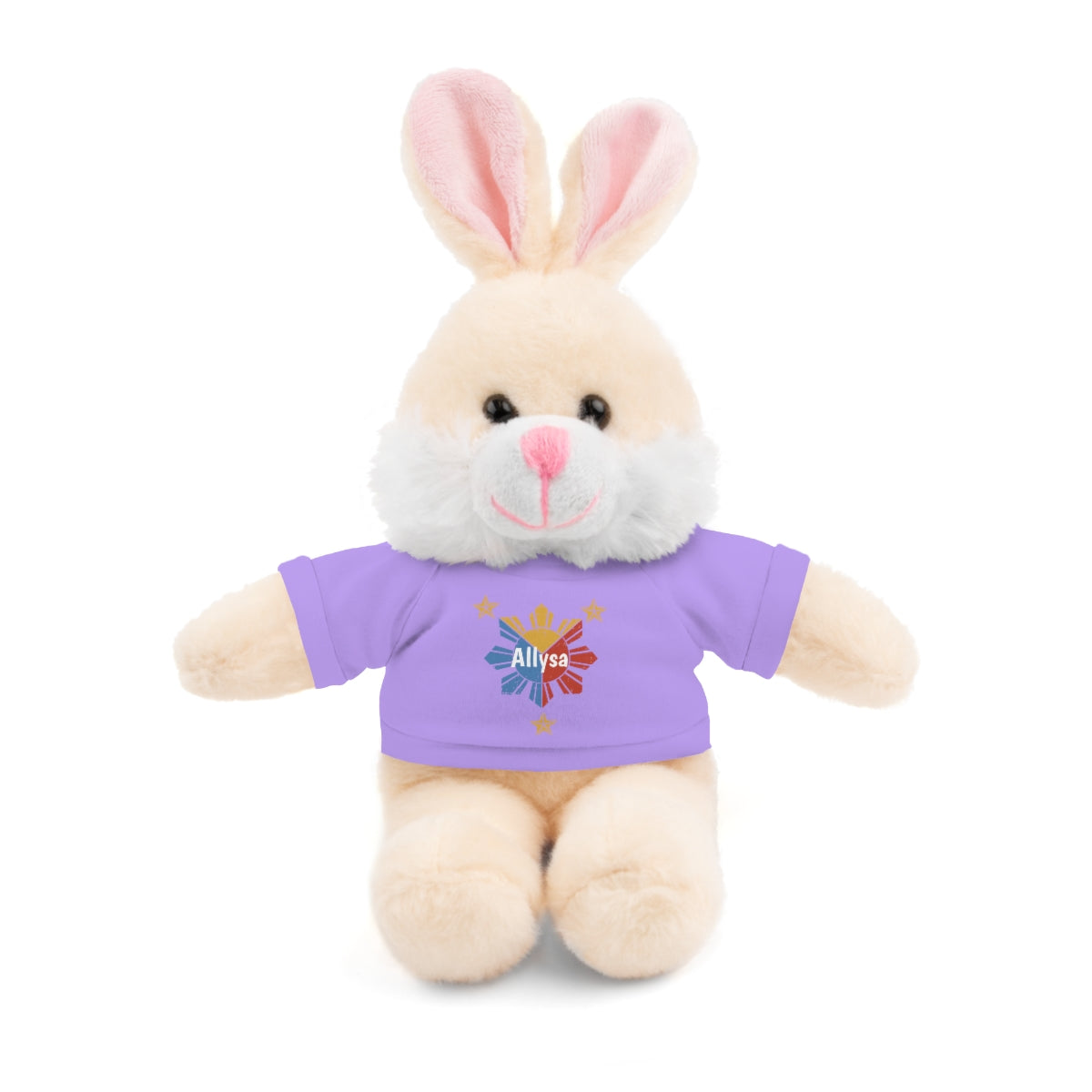 Personalized Filipino Stuffed Animal Toy with Tee | Philippine Star and Sun | Gift for kids and adults | Holiday Gifting idea