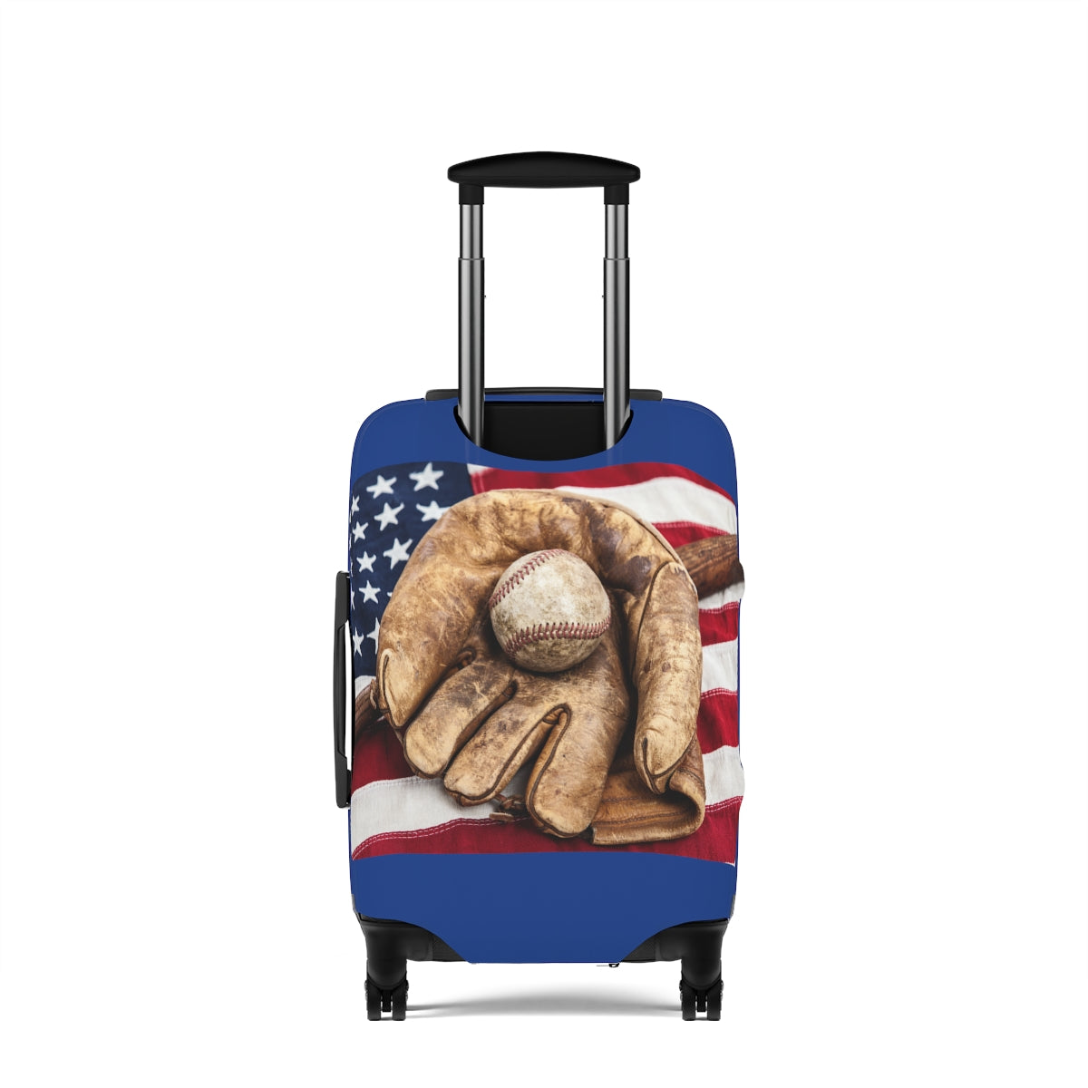Personalized Baseball Fan Luggage Cover | Suitcase protector | Crisply Printed Washable