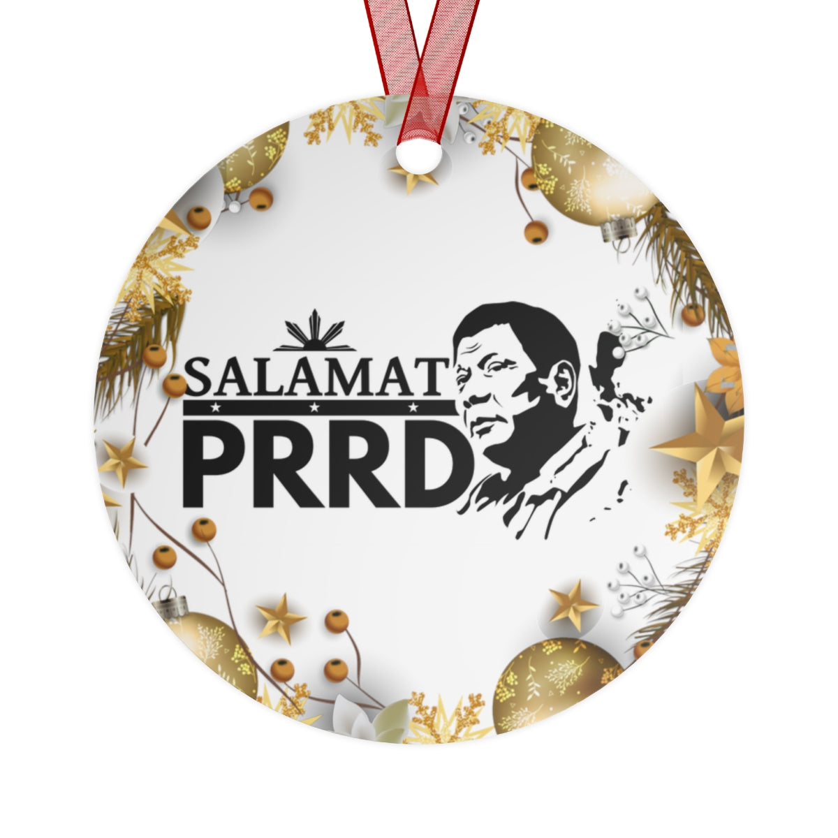 Philippines Filipino Salamat PRRD Christmas Ornaments |