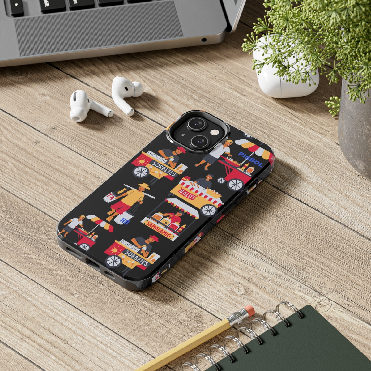 Philippine Street Food Theme Tough Phone Cases, Case-Mate, Unique phone Case | Filipino Gifting Idea | Stocking Stuffers