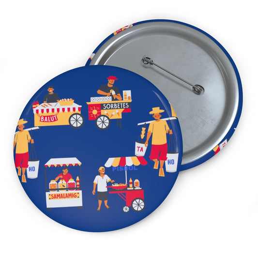 Philippines Filipino Street Foods Custom Pin Buttons
