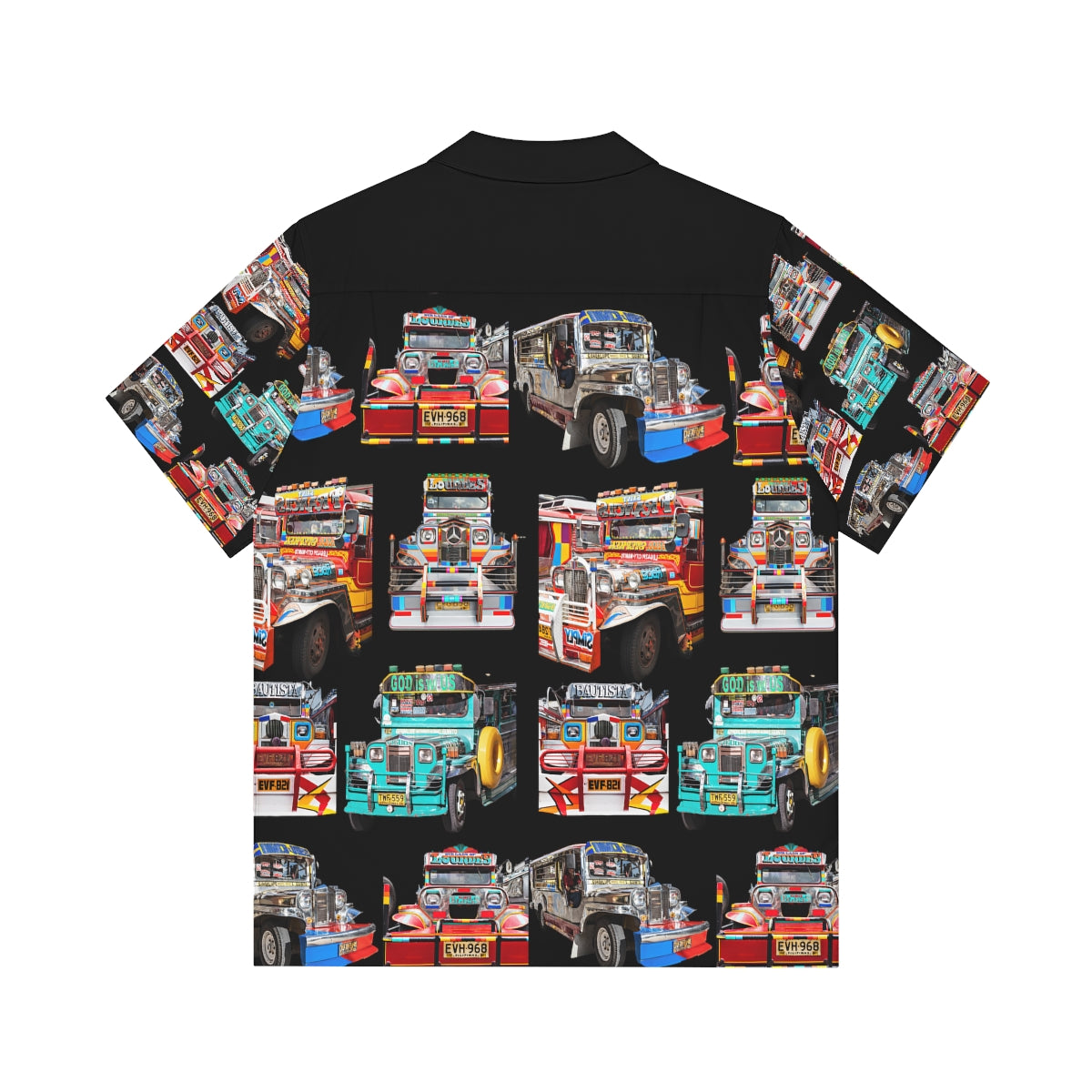 Philippines Filipino Jeepney Theme Men's Hawaiian Shirt | Filipino Pinoy Shirt| Fathers Day Hawaiian Polo Shirt | Fathers Day Gift