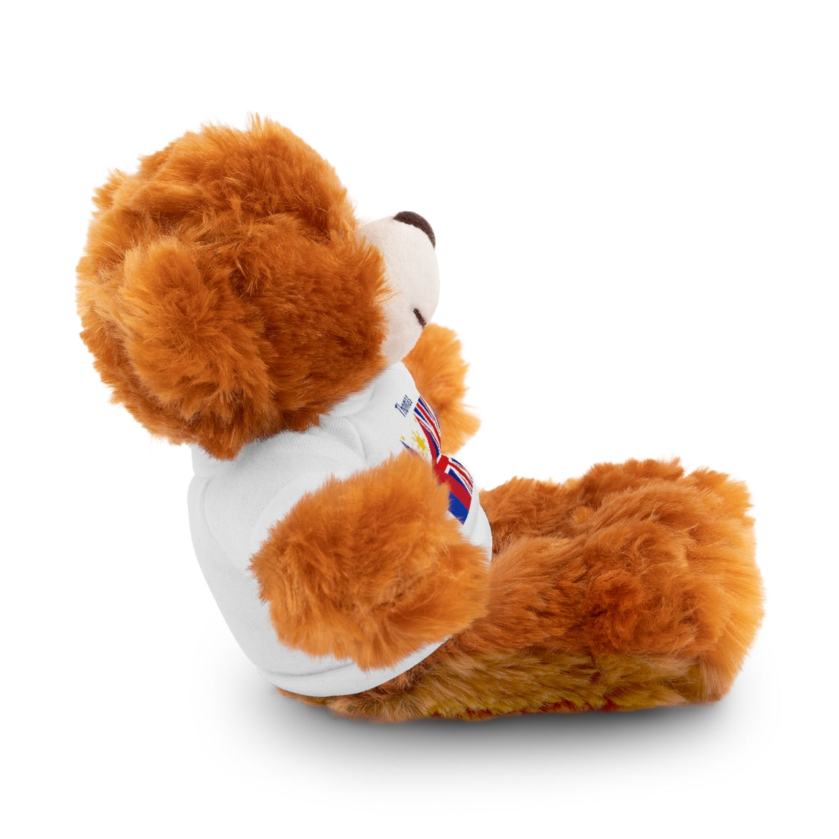 Personalized Filipino Stuffed Animal Toy with Tee | Philippines & UK Flag | Gift for kids and adults | Holiday Gifting idea