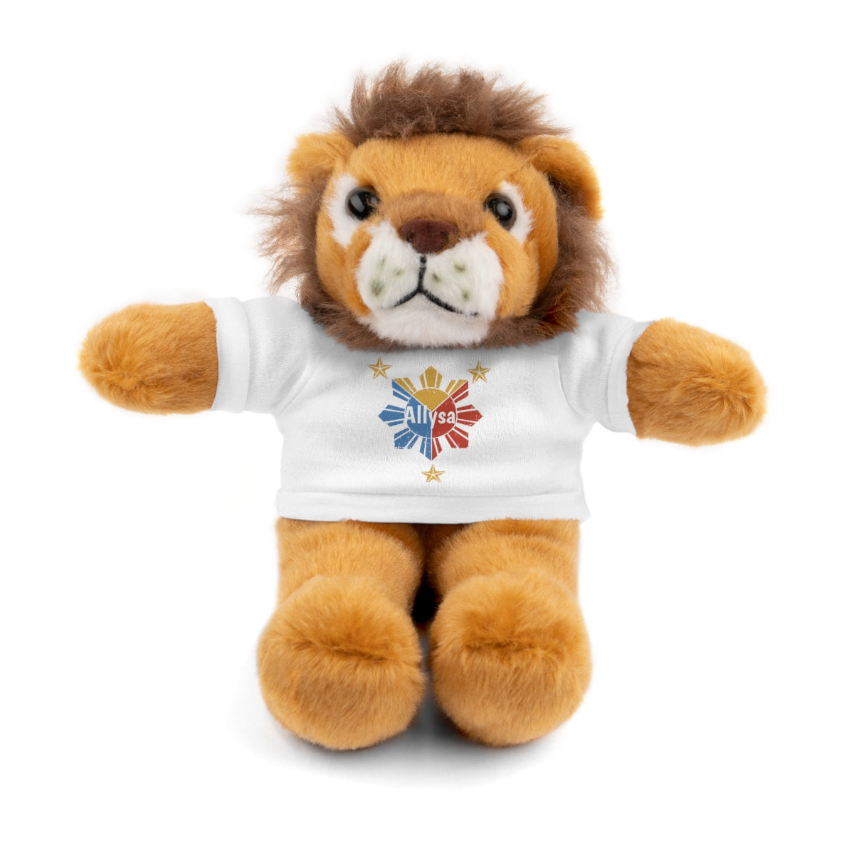 Personalized Filipino Stuffed Animal Toy with Tee | Philippine Star and Sun | Gift for kids and adults | Holiday Gifting idea